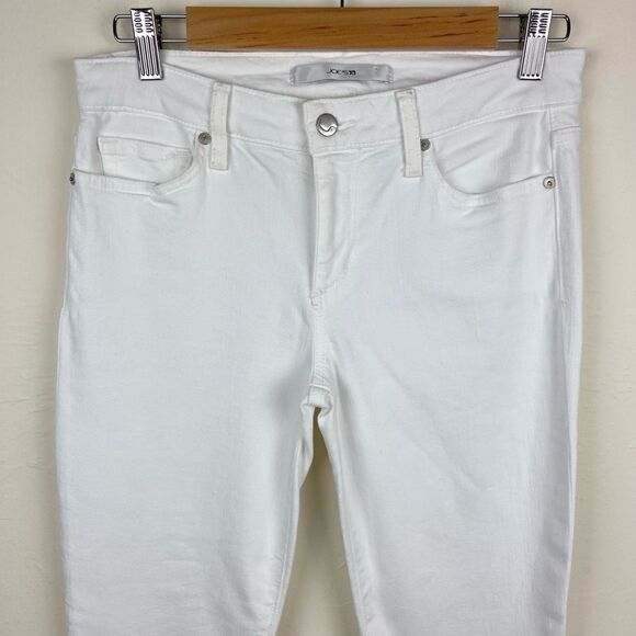 Joe’s Cuffed Crop Mid-Rise Skinny Jeans - White - Picture 4 of 8